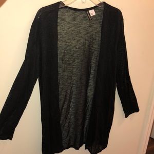 Black cardigan